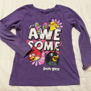 Girls Angry Birds Long Sleeve Shirt XS